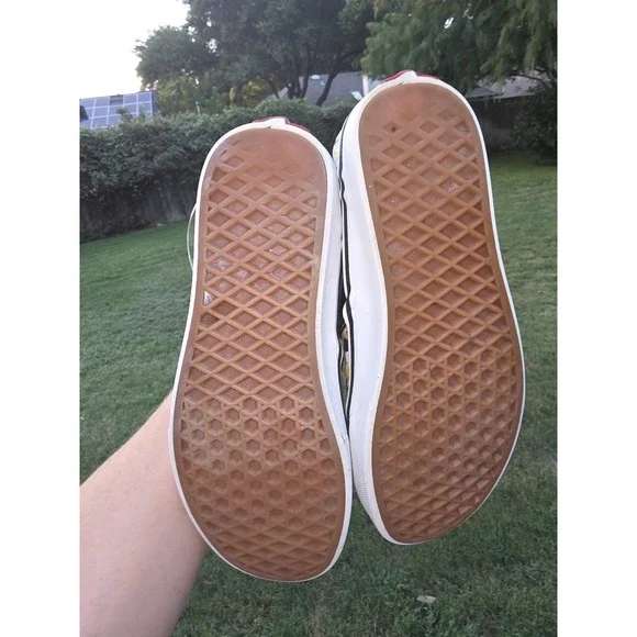 WOMEN'S VANS ASHER CHECKER SUNFLOWERS SKATE SHOES SIZE 7 - Picture 7 of 10